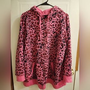 Torrid pink cheetah hoodie